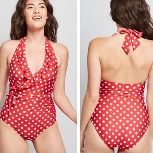 BOGO ModCloth Red Polka Dot One Piece Swimsuit Minnie Mouse